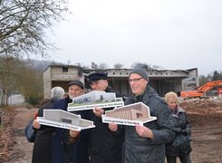 Das Bild zeigt Modelle der neuen Sportanlagen