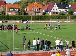 © Verwaltungsgemeinschaft Schlotheim / Matthias Hawlik Das Bild zeigt Fußballer beim Eröffnungsspiel