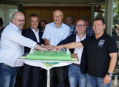 © Stadtverwaltung Sulz am Neckar Das Bild zeigt Projektvertreter beim Spatenstich