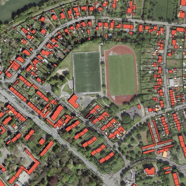 Luftbild: RVR, 2023, dl-de/by-2-0; Kataster: Kreis Wesel, 2023, dl-de/by-2-0