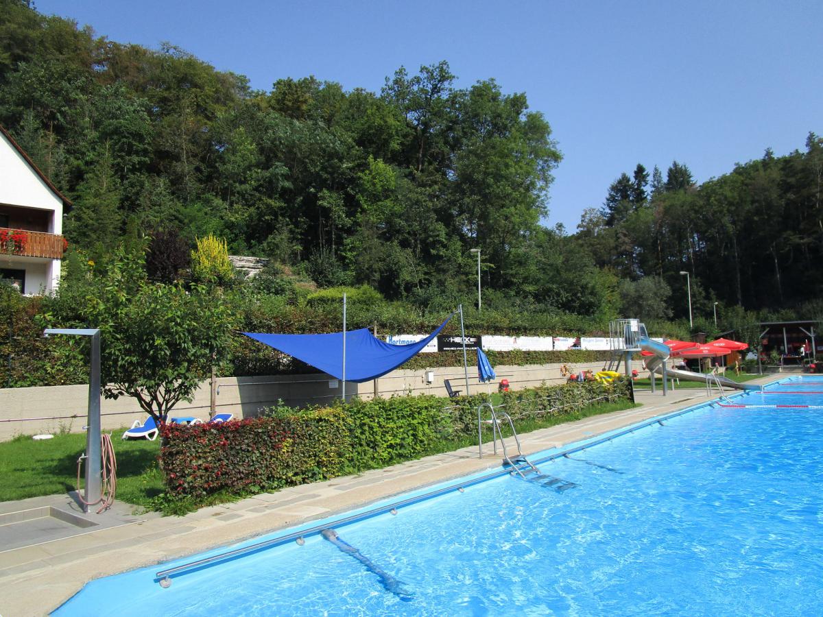 Das Bild zeigt ein Schwimmbecken.